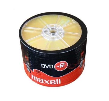 shumee MAXELL DVD-R 4,7 GB 50 kosov 16X 120 min. skrčljiv