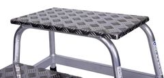 KRAUSE Krause Stabilo Delovna platforma iz aluminija, srebrna, 2 stopnici, nosilnost do 150 kg, z anti-slip nogami, 680 mm dolga