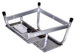 KRAUSE Krause Stabilo Delovna platforma iz aluminija, srebrna, 2 stopnici, nosilnost do 150 kg, z anti-slip nogami, 680 mm dolga