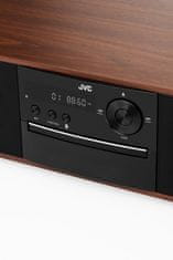JVC JVC Mini Tower RD-E761, črni in bronasti, z USB, FM, CD predvajalnikom in Bluetooth 4.2, 2x8W stereo zvokom, daljinskim upravljalnikom