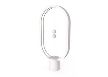 Allocacoc Bela LED namizna svetilka Allocacoc Heng Balance Ellipse - 300 lm, topla bela svetloba, moderna zasnova za dnevno sobo