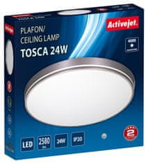 ActiveJet LED stropna svetilka Activejet AJE-TOSCA 24W, okrogla, nevtralna bela, IP20, 2580 lm, 4000 K, 50000 h življenjska doba