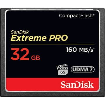 SanDisk SanDisk 32GB Extreme Pro CF kartica 160MB/s - Visoka Hitrost in Zanesljivost za Profesionalno Uporabo