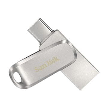 SanDisk SanDisk Ultra Dual Drive Luxe 256 GB USB 3.2 (Type-A / Type-C), kovinsko ohišje, hitrost branja 150 MB/s