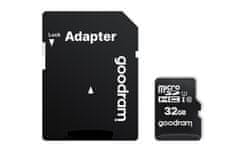 GoodRam Goodram M1AA-0320R12 32GB MicroSDHC spominska kartica, Class 10, UHS-I, odporna na magnetne in udarne vplive