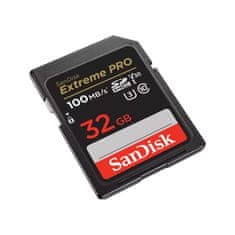 SanDisk SanDisk Extreme PRO 32GB SDHC UHS-I Class 10, vodoodporen, odporen na udarce, hitrost branja 100MB/s, hitrost pisanja 90MB/s