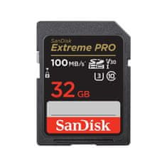 SanDisk SanDisk Extreme PRO 32GB SDHC UHS-I Class 10, vodoodporen, odporen na udarce, hitrost branja 100MB/s, hitrost pisanja 90MB/s