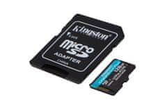 Kingston Kingston Technology 128GB microSDXC Canvas Go Plus A2 U3 V30 s SD adapterjem - Visoka hitrost in zaščita