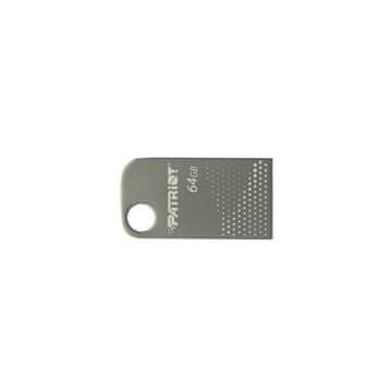 slomart Patriot 64GB USB 3.2 FLASHDRIVE Tab300, mini, aluminijast, srebrn, hitrosti branja 120MB/s, združljiv z Windows in MacOS