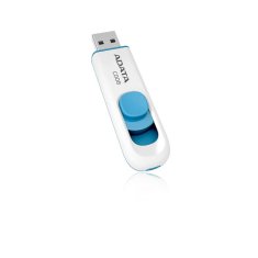 slomart ADATA 64GB C008 USB ključek, USB Type-A 2.0, modro-bela, slide oblikovanje, združljiv z Windows, Mac in Linux
