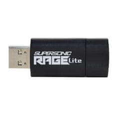 slomart Patriot Memory Supersonic Rage Lite USB ključek 32 GB, USB Type-A, črno-modra, hitrosti branja do 180 MB/s, odporen na udarce