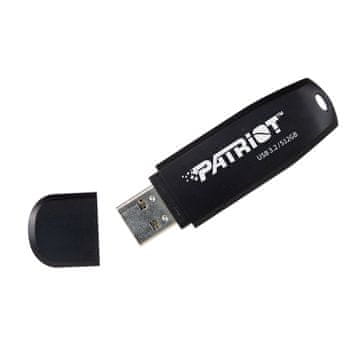slomart Pendrive Patriot Xporter Core 512GB USB 3.2 Gen 1, črn, 80MB/s, kompaktna oblika, z obročkom za ključe, plug-and-play