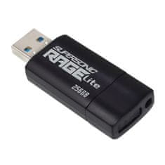 slomart USB ključek PATRIOT Rage Lite 1TB, 120 MB/s, USB 3.2, retraction, črn, hitro prenosljiv, združljiv z Mac, Windows in Linux.