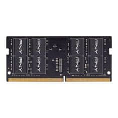 slomart RAM modul PNY MN16GSD43200-SI, 16 GB DDR4 SO-DIMM, 3200 MHz, napajanje 1.2 V, CAS latenca 22, primeren za prenosnike