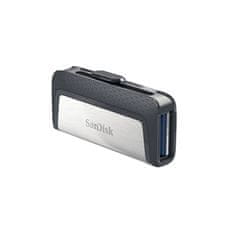SanDisk SanDisk Ultra Dual Drive 256 GB USB flash pomnilnik USB Type-A / USB Type-C 3.2 Gen 1 v sivi in srebrni barvi