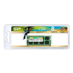 Silicon Power Silicon Power 8GB DDR3L SO-DIMM pomnilniški modul 1x8GB 1600 MHz za prenosne računalnike, brez ECC, 204-pinsko