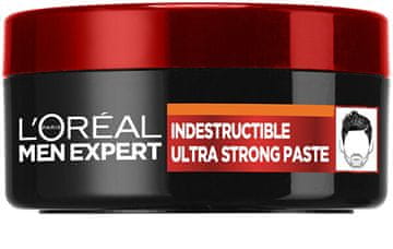 Loreal Paris Styling pasta z močno fiksacijo Men Expert (Indestructible Ultra Strong Paste) 75 ml
