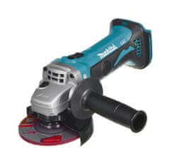 Makita Akumulatorska kotna brusilka MAKITA DGA452Z, 115 mm, 18 V, črna/modra, z nastavljivim varovalnim pokrovom