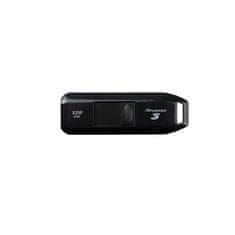 slomart Pendrive PARTIOT Xporter 3, 128GB, USB 3.2 Type A, črni, hitro branje 80 MB/s, združljiv z Windows in MacOS