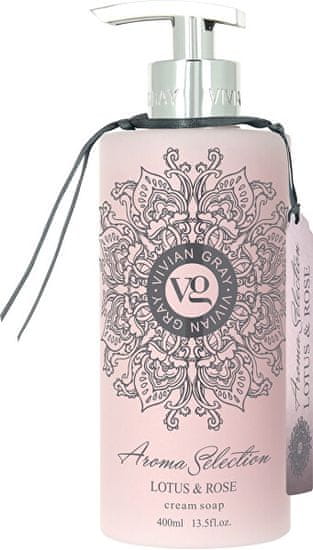 Vivian Gray Kremno tekoče milo za roke Aroma Selection Lotus & Rose (Cream Soap) 400 ml