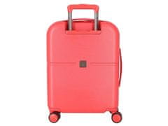 Joummabags PEPE JEANS Highlight Coral, ABS Potovalni kovček, 55x40x20cm, 37L, 768912D (majhen)