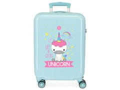 Joummabags Luksuzni potovalni kovček ABS UNICORN Green, 55x38x20cm, 34L, 4741768 (majhen)