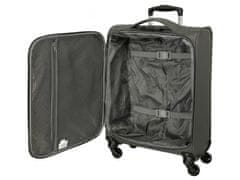 Joummabags Tekstilni potovalni kovček ROLL ROAD ROYCE Grey, 55x40x20cm, 39L, 5019122 (majhen)