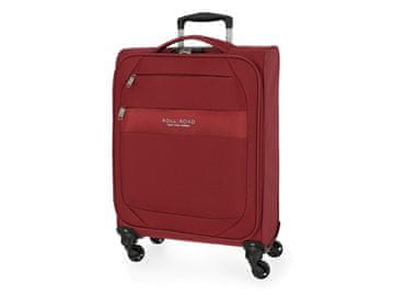 Joummabags Tekstilni potovalni kovček ROLL ROAD ROYCE Red, 55x40x20cm, 39L, 5019124 (majhen)