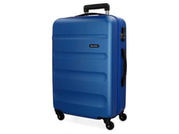 Joummabags ROLL ROAD Flex Blue, ABS Potovalni kovček, 65x46x23cm, 56L, 5849263 (srednje velik)