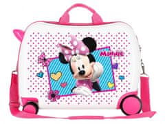 Joummabags Otroški potovalni kovček na kolesih / otroški voziček MINNIE MOUSE Pink, 34L, 2399862