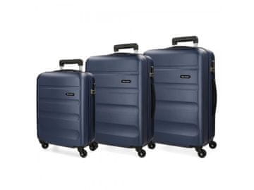 Jada Toys ROLL ROAD Flex Navy Blue, komplet potovalnih kovčkov ABS, 55-65-75cm, 5849462