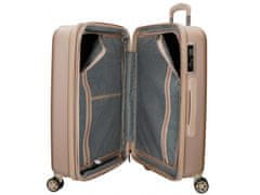 Joummabags MOVOM Wood Champagne, Komplet luksuznih potovalnih kovčkov iz ABS, 75cm/65cm/55cm, 5318465