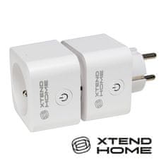 Xtend Home set 2x pametna notranja vtičnica, merjenje električne energije, pravilen preklop faz, Tuya