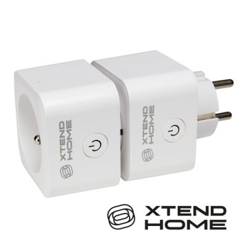 Xtend Home set 2x pametna notranja vtičnica, merjenje električne energije, pravilen preklop faz, Tuya