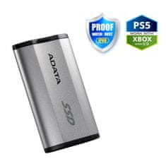 A-Data SD810 500 GB SSD / zunanji / USB 3.2 tipa C / 2000 MB/s branje/pisanje / srebrno-siv