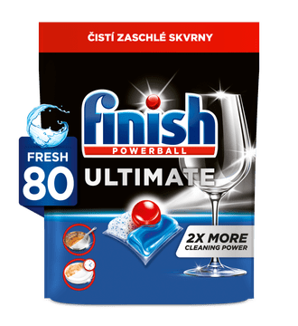Finish Ultimate All in 1 kapsule za pomivalni stroj, 80 kosov