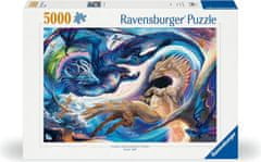 Ravensburger Puzzle Zmaji: dan in noč 5000 kosov