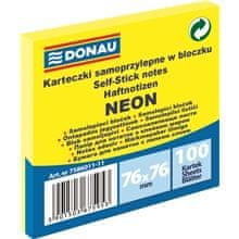 Donau Blazinica, 76 x 76 mm, neonsko rumena