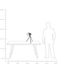 Beliani Kovinska svetilka 43 cm, črna TAMEGA