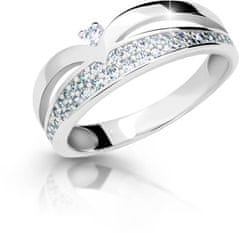 Cutie Jewellery Čudovit bleščeč prstan s cirkoni Z6820-2544-10-X-2 (Obseg 59 mm)