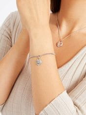 Guess Modna pozlačena zapestnica Fine Heart JUBB01422JWYGS (Dimenzije 14,5 - 18,5 cm - S)