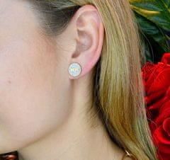Guess Uhani iz svetlečega jekla Studs Party JUBE02155JWRHT/U