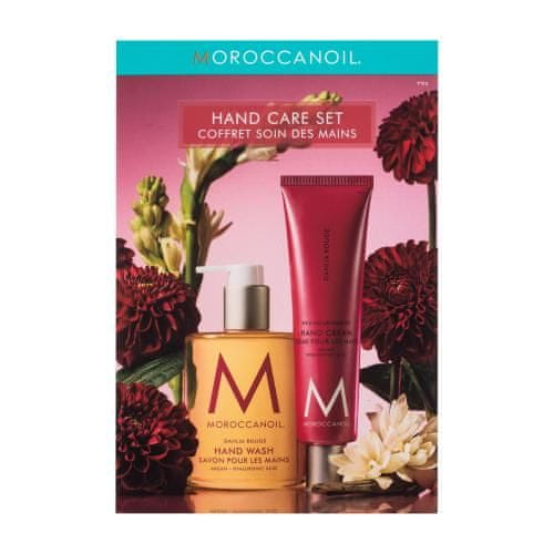 Moroccanoil Dahlia Rouge Hand Care Set Set milo za roke Dahlia Rouge Hand Wash 360 ml + krema za roke Dahlia Rouge Hand Cream 100 ml za ženske