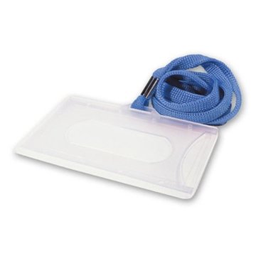 Oznaka s tekstilno modro vrvico, 55 x 90 mm, 50 kosov