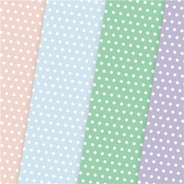 Galeria Papieru Kreativni papir, A4, pike, 200 g, pastelne barve, 20 kosov