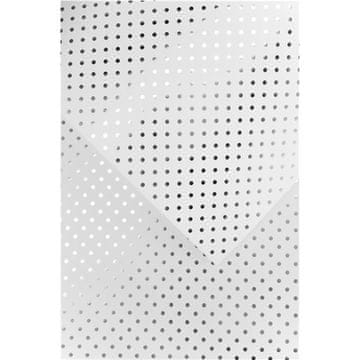 Galeria Papieru Kreativni papir A4 Polka Dot, 190 g, bel/srebrn, 10 kosov