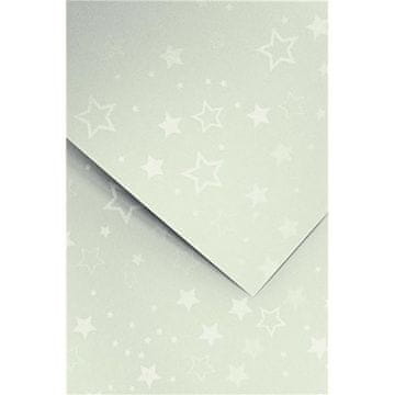 Galeria Papieru Oblikovalski papir A4 Stars, 220 g, srebrn, 20 kosov