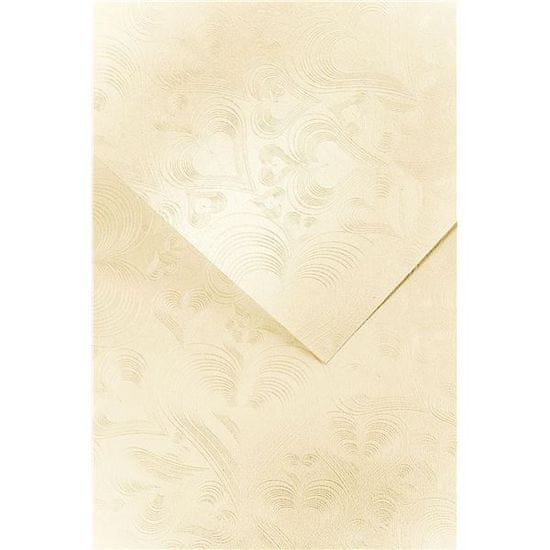 Galeria Papieru Okrasni papir A4 Love - 220 g, slonokoščena barva, 20 listov