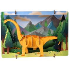 EscapeWelt 3D lesena sestavljanka Brontosaurus