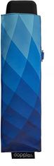 Doppler Ženski zložljivi dežnik Carbonsteel Mini Slim Fusion blue